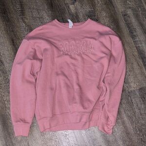 Pink 'MAMA' Women’Sweater